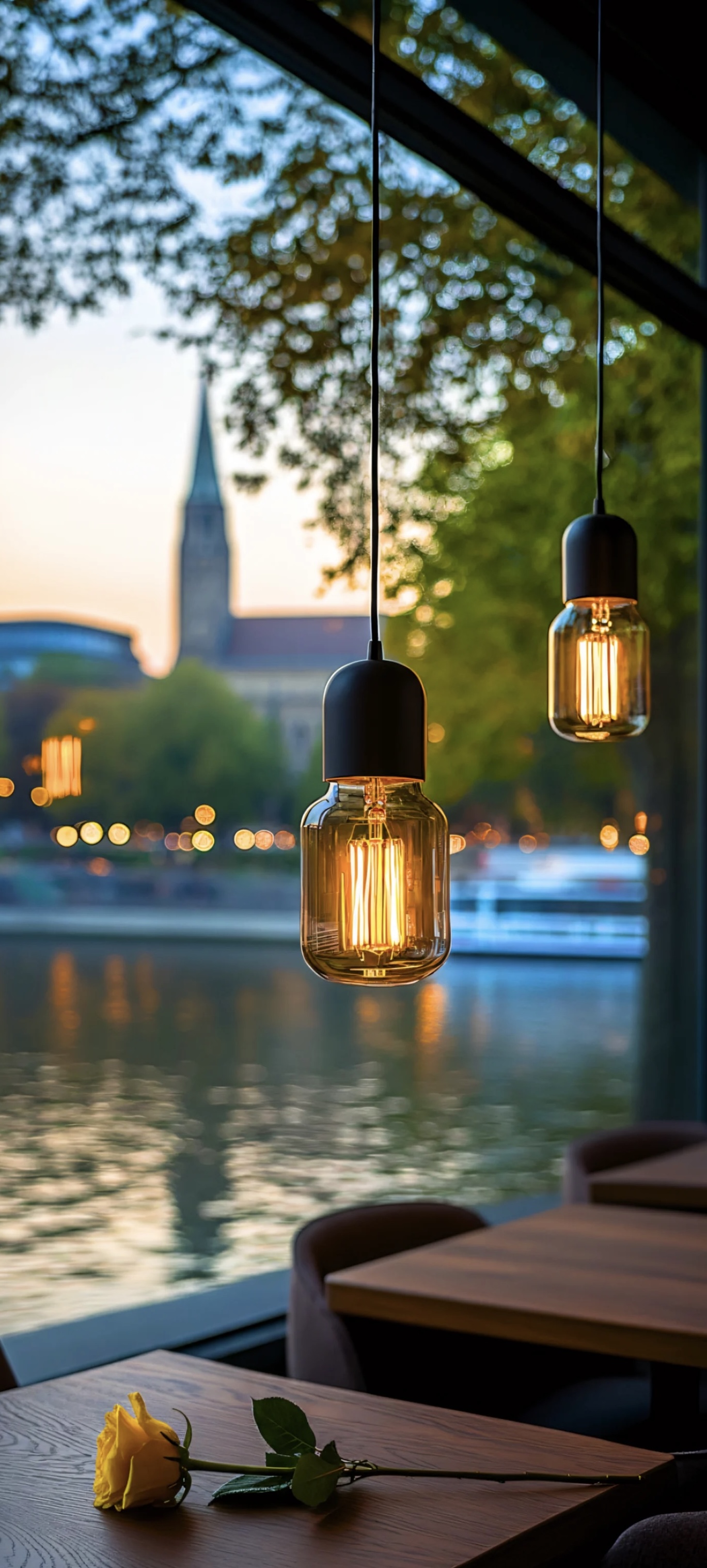 Warm cozy fall wallpaper in mocha tones