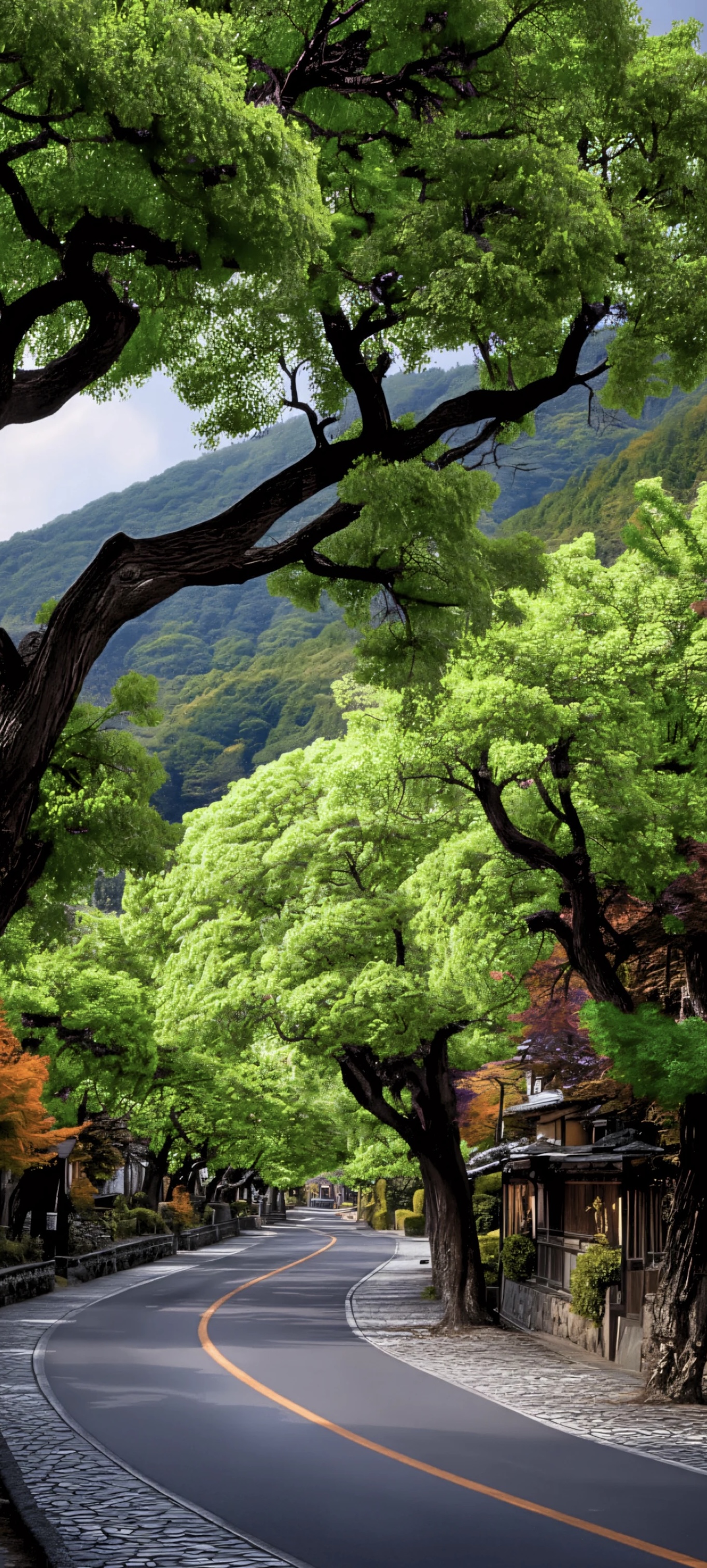 Mocha mousse inspired fall wallpaper palette