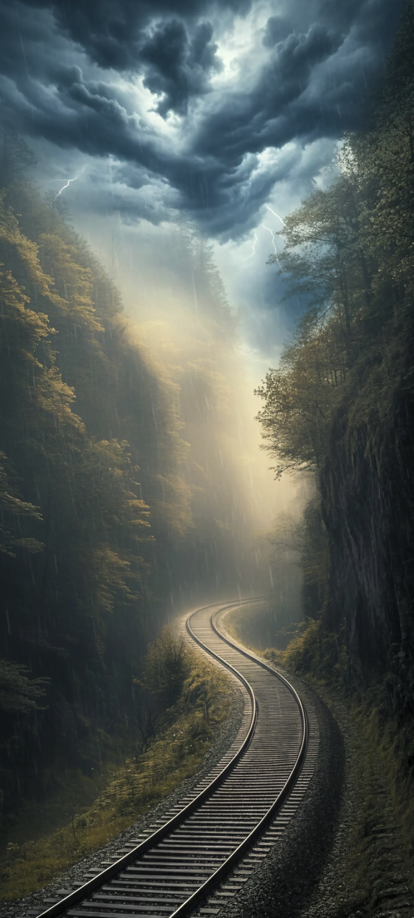 Artisanal fall wallpaper with tactile feel