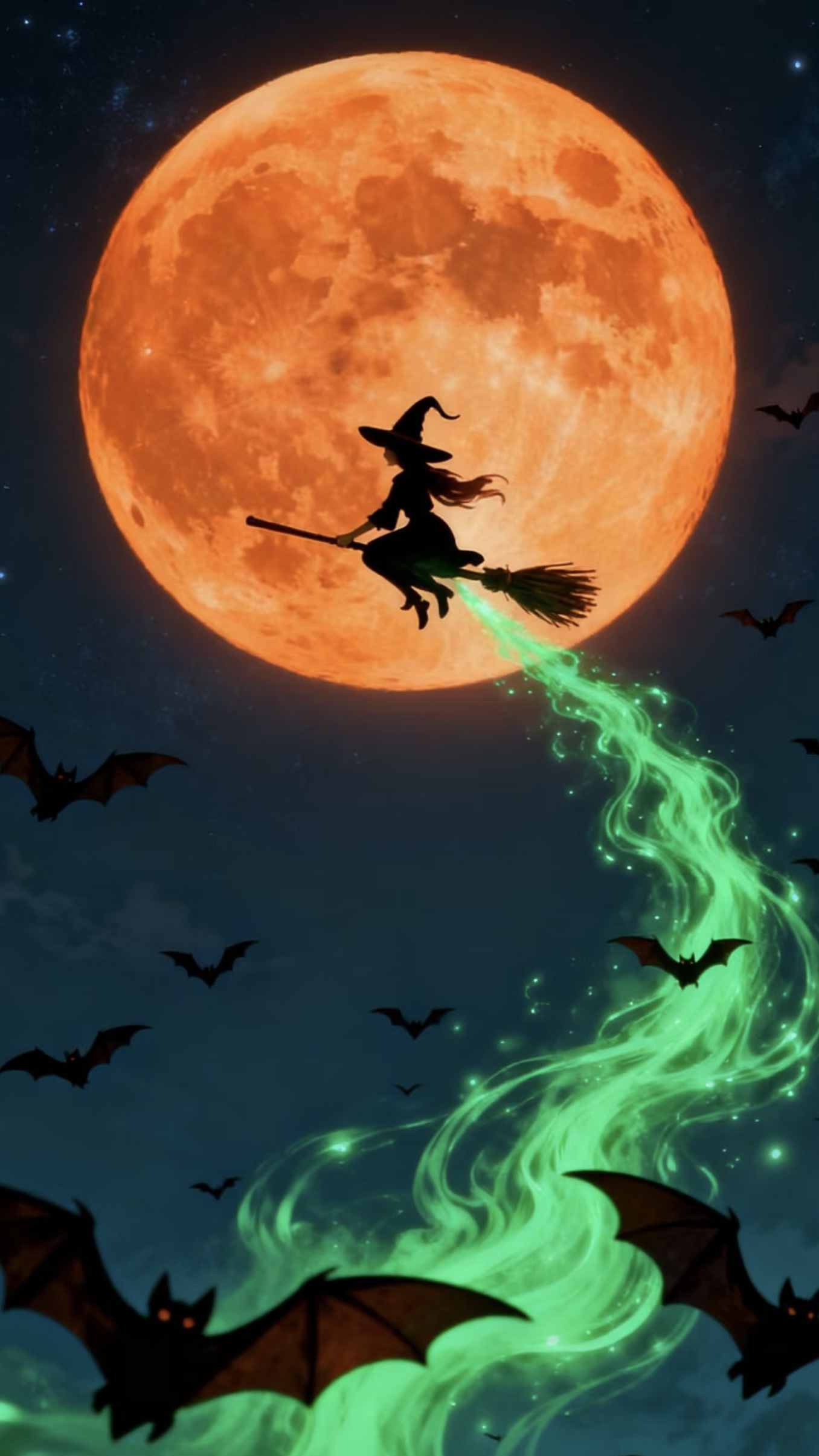 Minimalist ios 26 halloween wallpaper