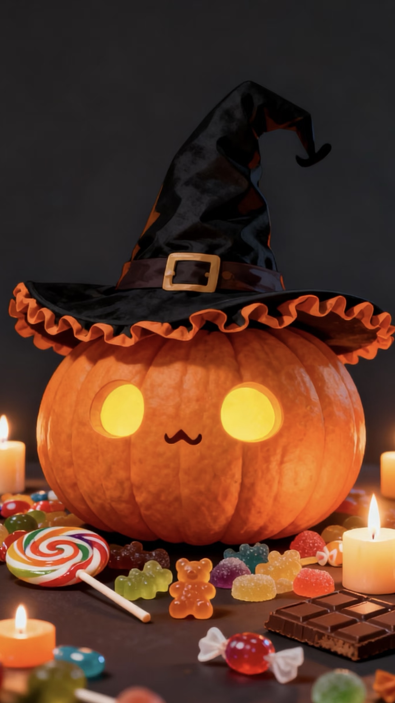 Retro halloween wallpaper for iOS 26