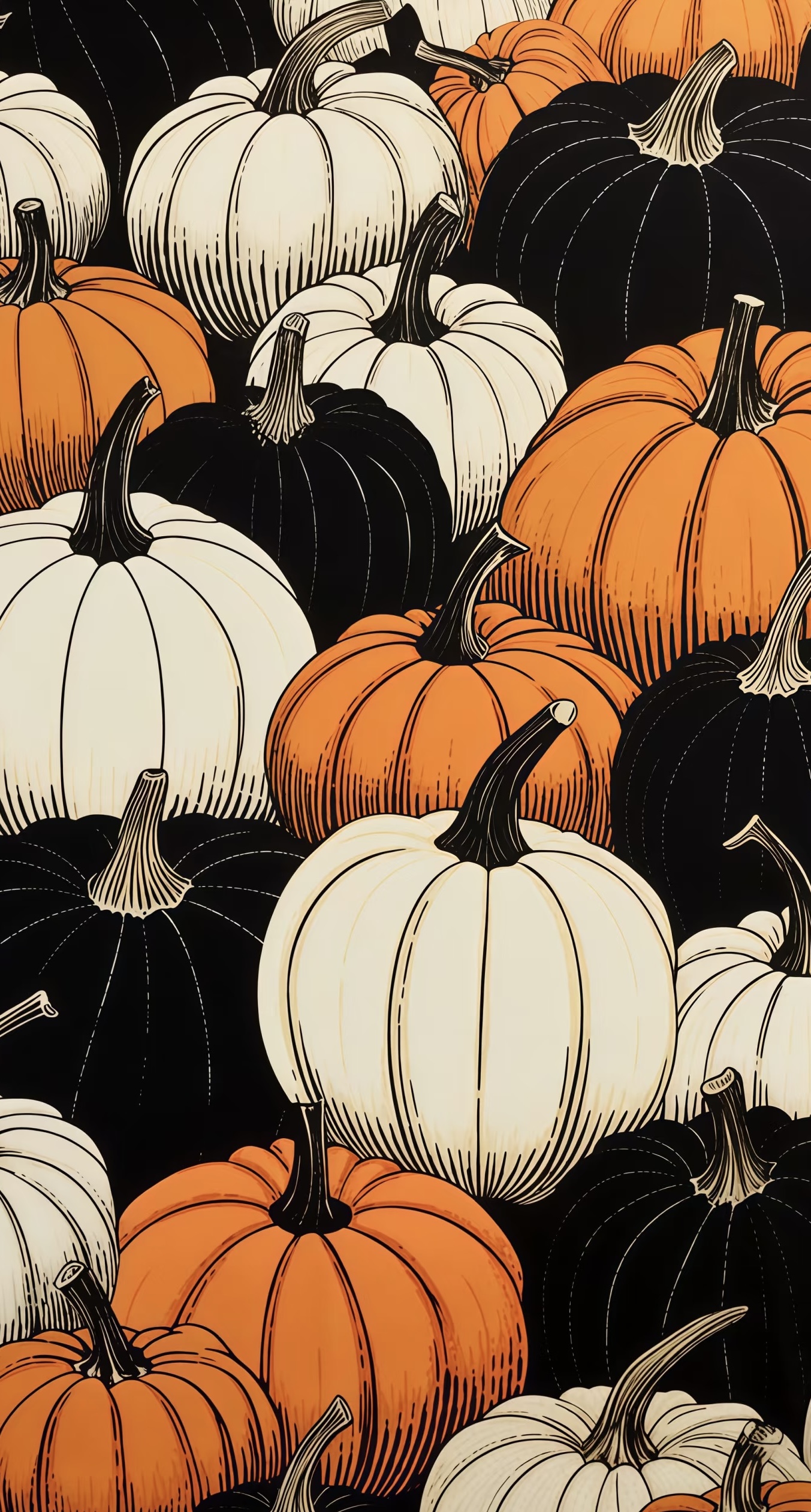 Minimal iOS 26 halloween wallpaper with clean layout