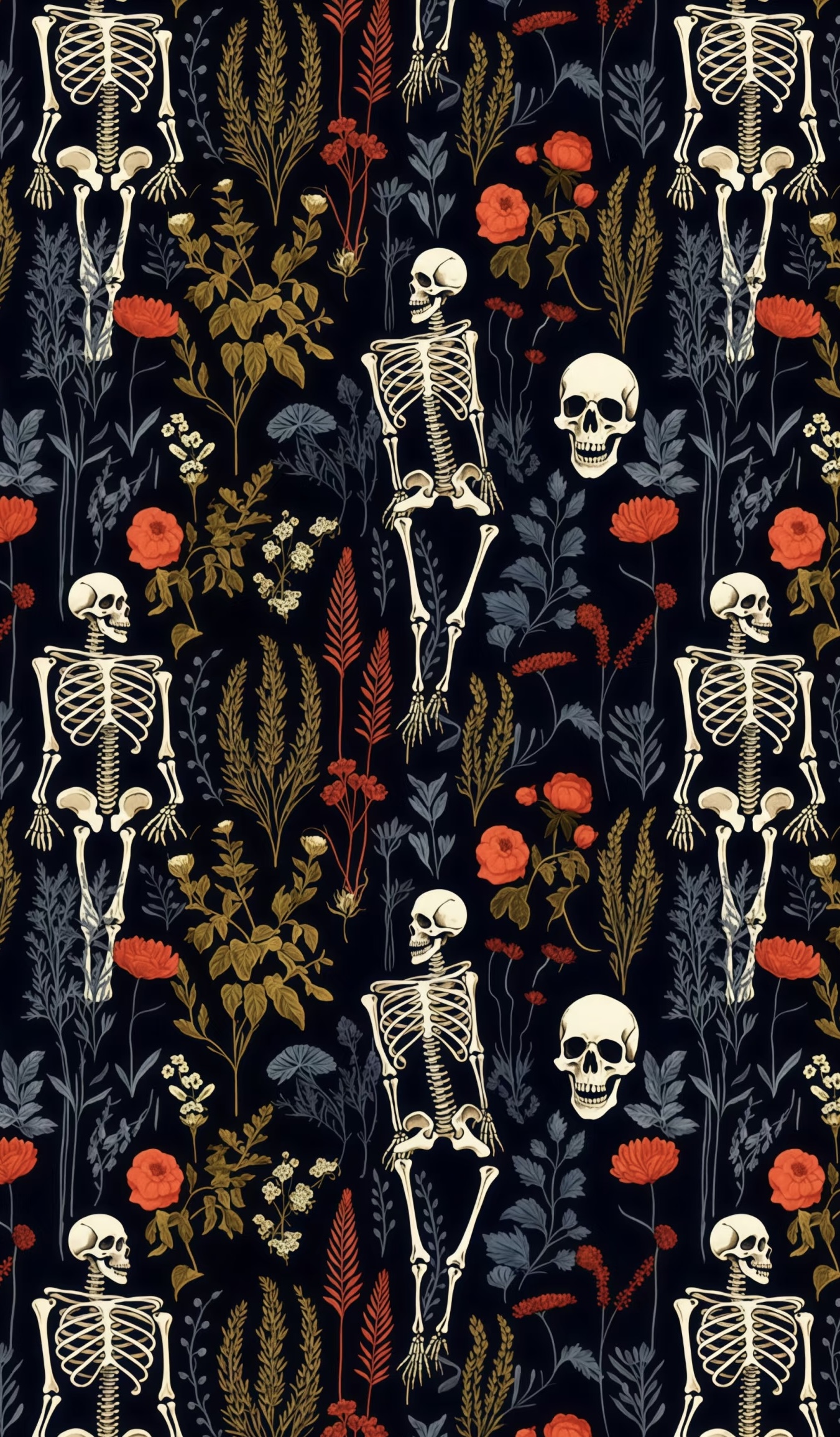 Retro halloween wallpaper styled for iOS 26